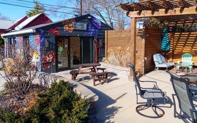 A look at the colorful exterior Wednesday, Dec. 20, 2023, of Bardales Seafood Market & Wholesale in Broad Ripple.